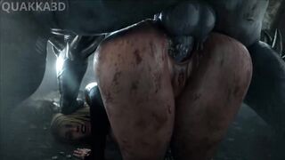 Quakka3d Hard Anal Sex Hot Big Ass Tasty Doggy Style Swallows Huge Monster Cock Sweet Intense Pleasure Rough Sex