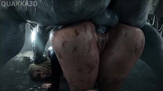 Quakka3d Hard Anal Sex Hot Big Ass Tasty Doggy Style Swallows Huge Monster Cock Sweet Intense Pleasure Rough Sex