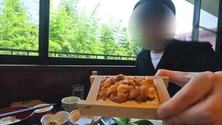 【個人撮影】伊豆????️お部屋に入ってすぐにお洋服を脱がされ、椅子に座ってクパァさせられる姿がエロすぎる可愛い彼女♡ ／Japanese amateur hentai