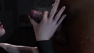 3D cute college girl with big naturals boobs got fucked so hard