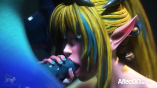 Big tits elves fucking with monsters in a 3d fantasy animation