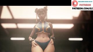 Chun Li Hard Anal Riding After Fight - Hottest Street Fighter Anal Hentai 4k 60fps