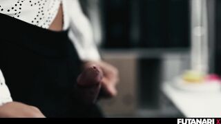 Hot Futa Cumshots - Sexy Shemale Fucks Blonde Alexa Flexy With Creampie