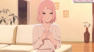 Naruto x Sakura First Time Sex Konoha Night Hentai