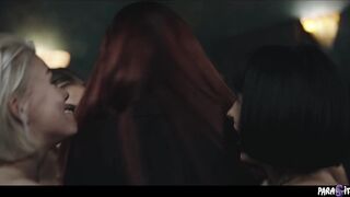 Insatiable Anal Lesbian Orgy - Possessed Girls Lure Redhead Into Their Crazy Sex Games TRAILER
