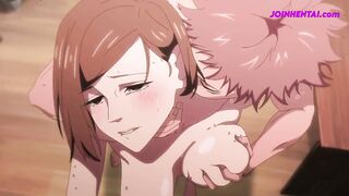 Teenage Brunette Get Fucked With College At Work - In The Store - Hentai Uncensored