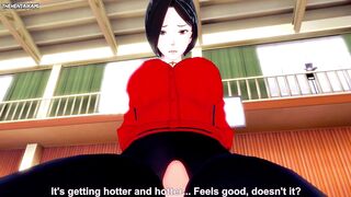 Ada Wong from Resident Evil Works Out With a Footjob! Hentai POV