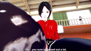 Ada Wong from Resident Evil Works Out With a Footjob! Hentai POV