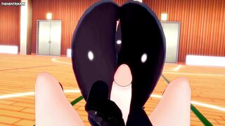 Ada Wong from Resident Evil Works Out With a Footjob! Hentai POV