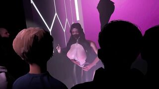 3D big boobs mature milf wearing sexy lingerie got fucked in public