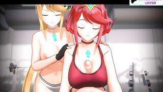 GYM ANIME DICK SERVICE POV HENTAI 3D