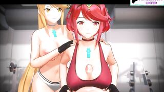 GYM ANIME DICK SERVICE POV HENTAI 3D