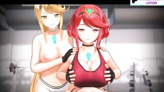 GYM ANIME DICK SERVICE POV HENTAI 3D