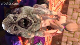 3DX Monster Yoga Porn. Outdoor alien fuck 3d animation