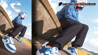 Weiss Schnee from RWBY covered in cum after rough pounding