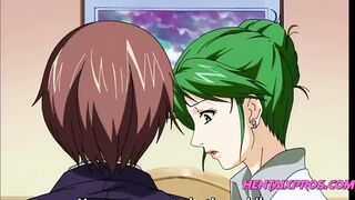 Creampie dick sucking and pussy fucking hentai - Uncensored