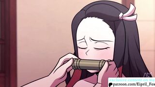 Hot Mitsuri and Nezuko did Beautiful Lesbian Fuck - Demon Slayer Animated Hentai