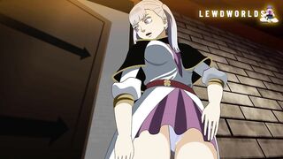 Noelle makes Asta lick her pussy and they fuck hard until they cum | Black Clover Hentai