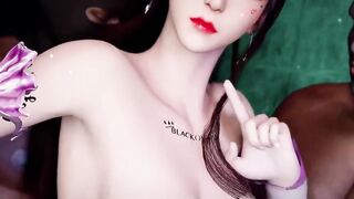 3D Big Boobs Slut Cosplay Wife Have Her First Gangbang Sex