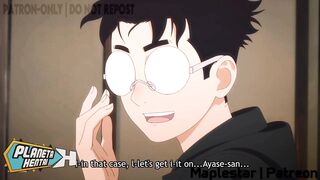 dandadan okarun and  hardcore sex maplestar