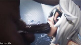 Black cat - Blowjob | 3d Hentai [Rouse3D]