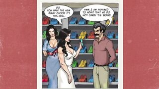 Married Brunette Housewife Was Fucked by a Shoe Salesman Right in the Store. Comic