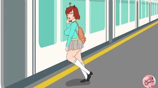 Sex on the train #1 - Animation - Jazziuu