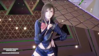 MMD CHUNG HA - Algorithm Tifa Hot Kpop Dance Final Fantasy Uncensored 4K 60FPS