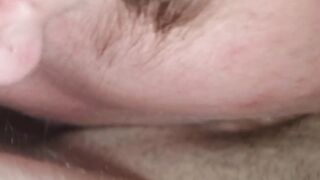 Quick deepthroat I just wanted to tast him and gag on his cock