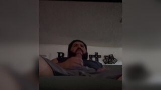 Masturbating to hentai