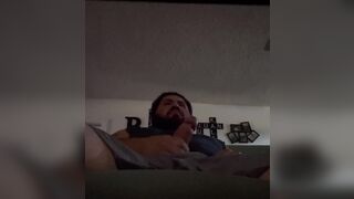 Masturbating to hentai