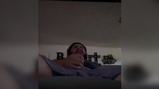 Masturbating to hentai