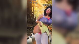 SLUTTY SNOW WHITE ESCAPES DWARFS TO FUCK GIANT COCK