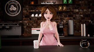 Aunt Cass In Threesome On The Table ( Cartoon )