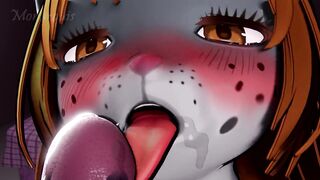 Momo's blowjob | Monarquis Animation