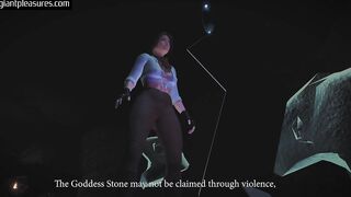 Woman Grows and Expands into Bimbo Goddess After Finding Lost Artifact