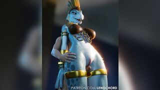 Lizard Girl Lets You Fuck Her Thick Thighs