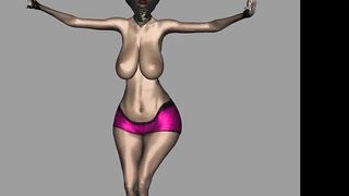 Belly Dancer CGI 3D