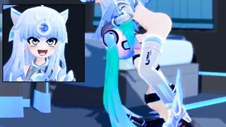 Futa Cybra x Hatsune Miku - Facefuck - 3D Short