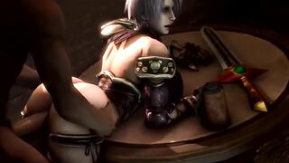Big Ass Ivy From behind and titfuck (Soul Calibur 3D Hentai)