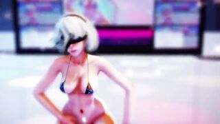 3D MMD - 2B Bubble Butt