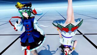 MMD Touhou - Eikishiki & Seija (Futa) - Dance & Sex
