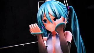 miku hatsune strip to pink cat