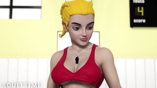 Busty Hentai Teacher Gives A Lesson In Cunnilingus