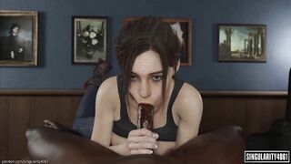 Claire Redfield Sucks A Big Dick