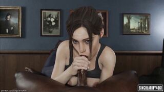 Claire Redfield Sucks A Big Dick