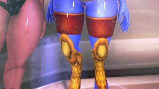 cum tribute for the bitch Arodeth and Anthinsh Draenei, slow motion