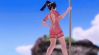 Dead or Alive Babes Teasing You - Pole Dancing
