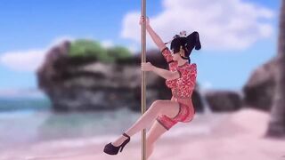 Dead or Alive Babes Teasing You - Pole Dancing