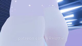 Slut Grinding With Lovense Has Shaking Orgasm Teasing Face Riding Dildo Ride VRChat POV Lap Dance